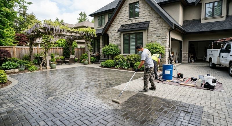 Courtyard Sealing in Kitsap County, WA